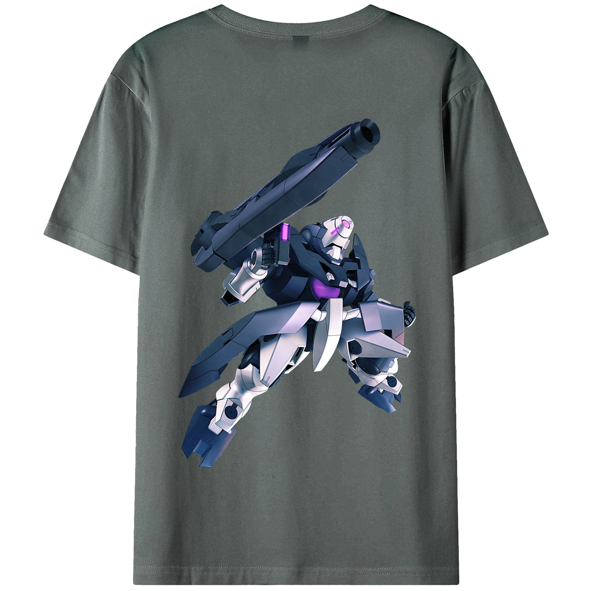 （画像用） 機動戦士ガンダム Mobile Suit Gundam 綿100％半袖Tシャツ（背面プリント）